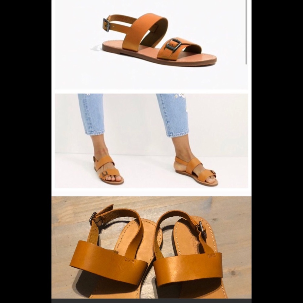 Madwell leather Boardwalk Buckle sandals SIZE 7